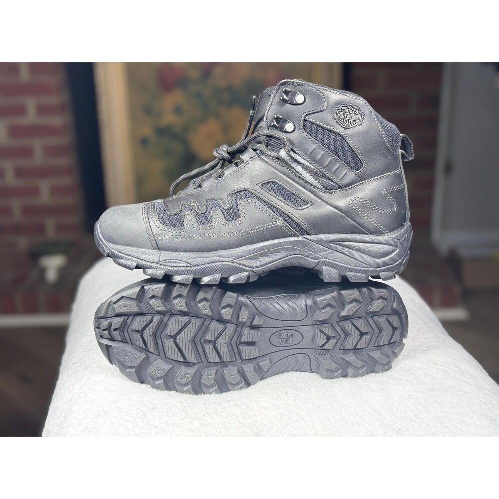 Harley-Davidson Tactical Hiking Combat Boots Black Men’s Size 9 M D93077 Riding